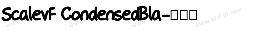 ScalevF CondensedBla字体转换